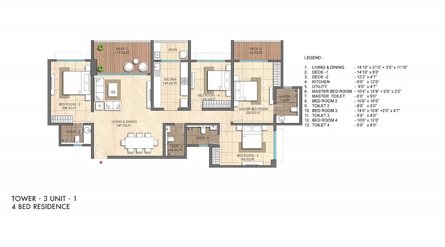 Lodha Altero floor plan2